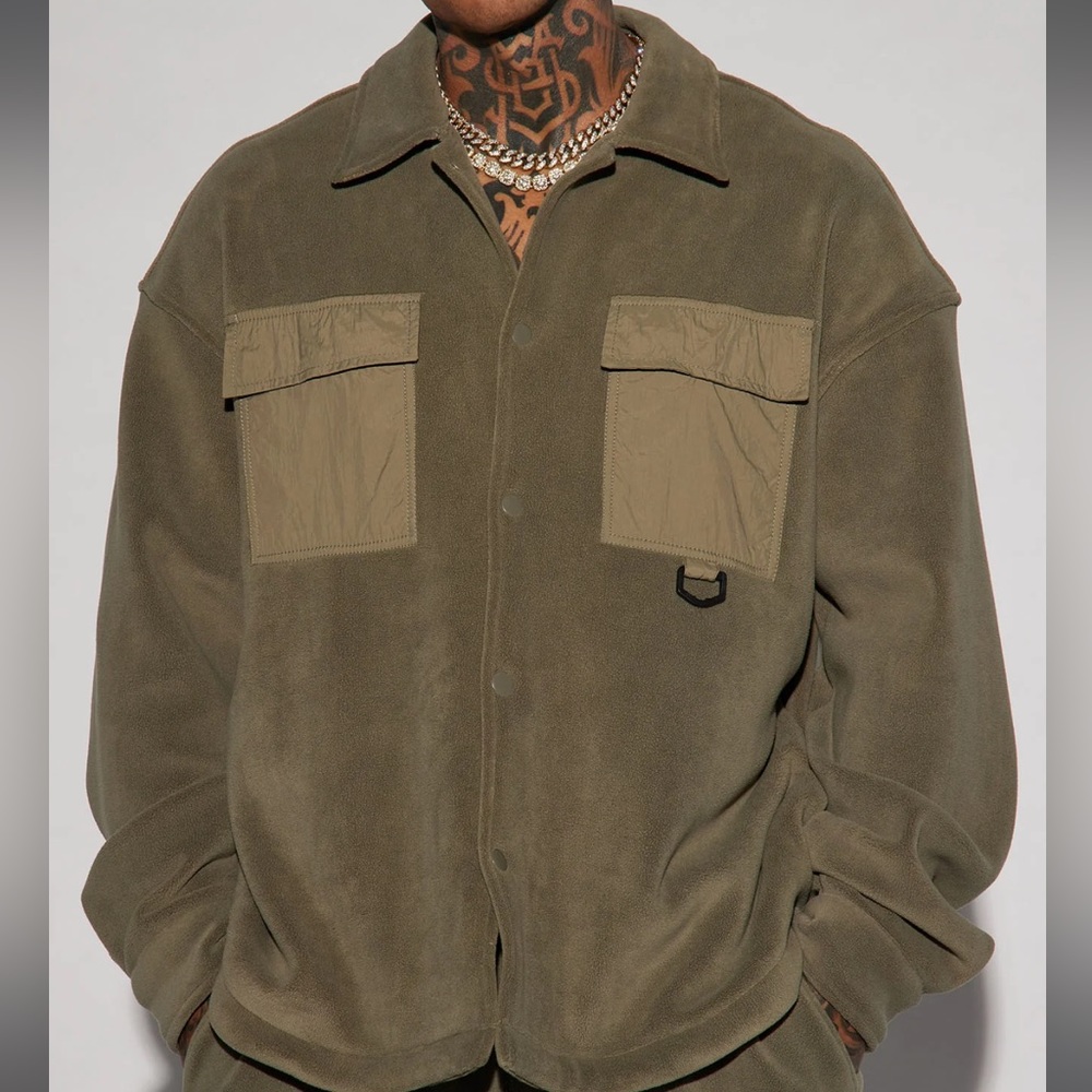 Watch it happen sweater. Color is olive